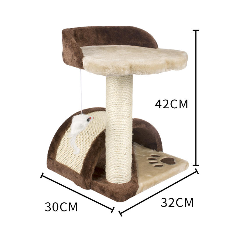 Cat Tree Bed Customized Cat Condo House Small Sisal Cat Scratcher For Pets