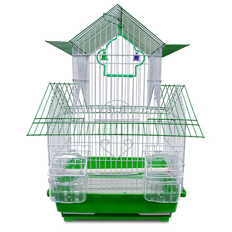 Hanging Iron Bird Cage Metal Large Bird Breeding Cage Wire Mesh Foldable Canary Breeding Cages Large Metal Birds House
