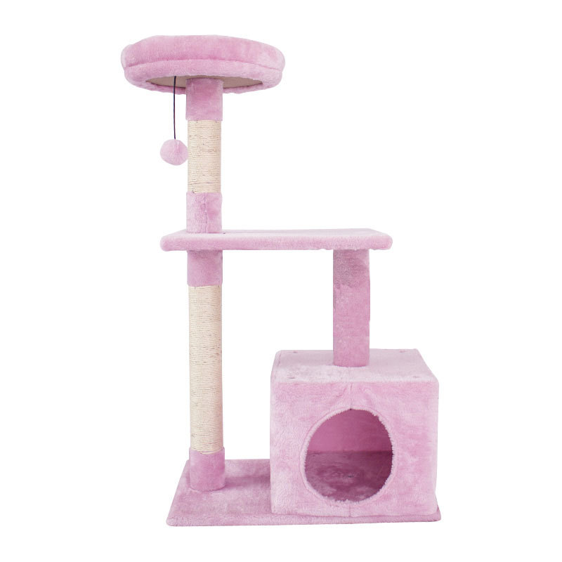 Cat Tree House Pink Interactive Pet Toy Cat Tree House Tower For Cats