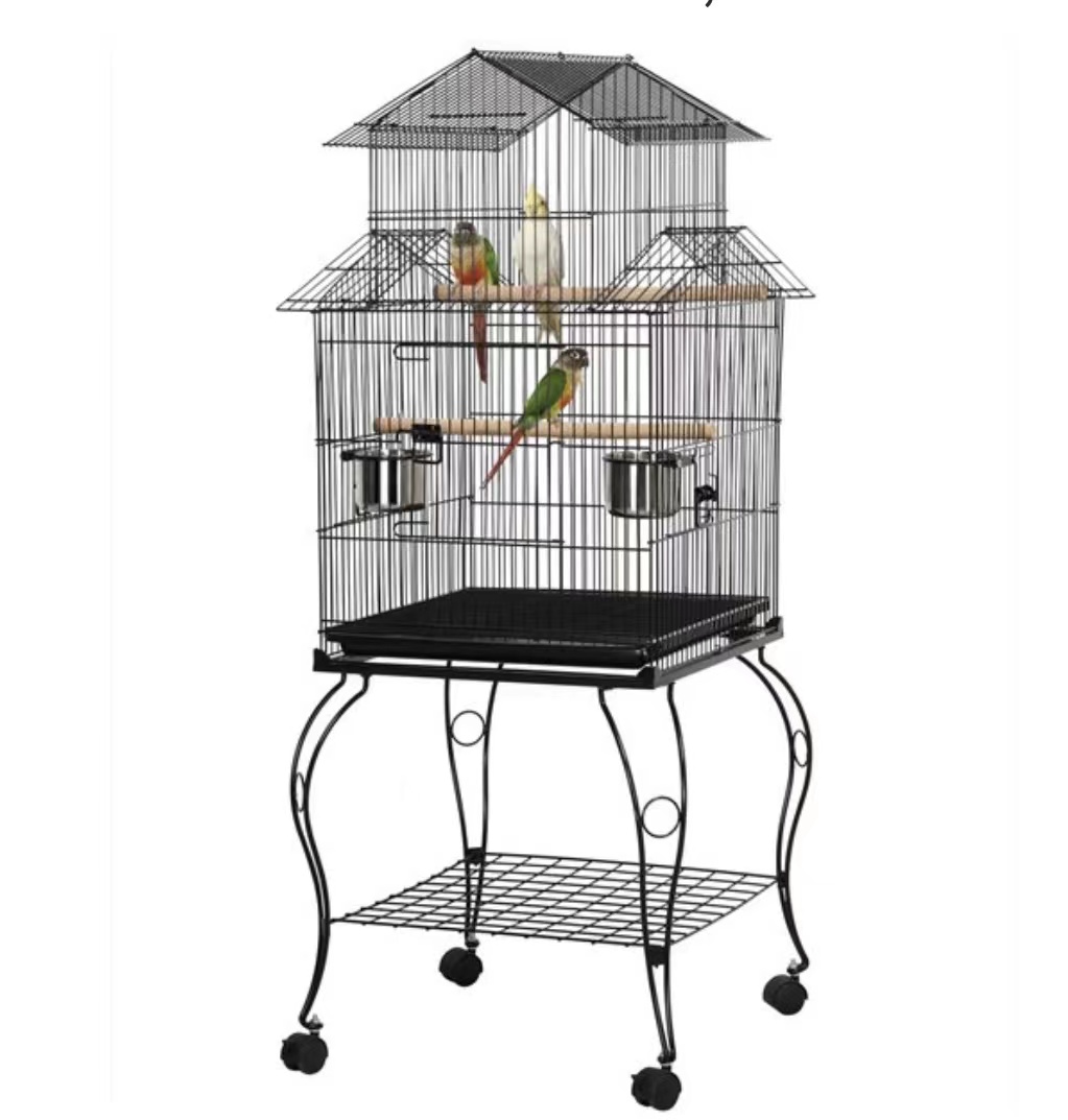 Animal canary 3 tiers bird parrot cage best price bird catch cage fashion style
