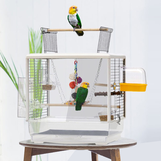 Wire Mesh Cage Canary Parrot Bird Transparent Cage For Birds Finches