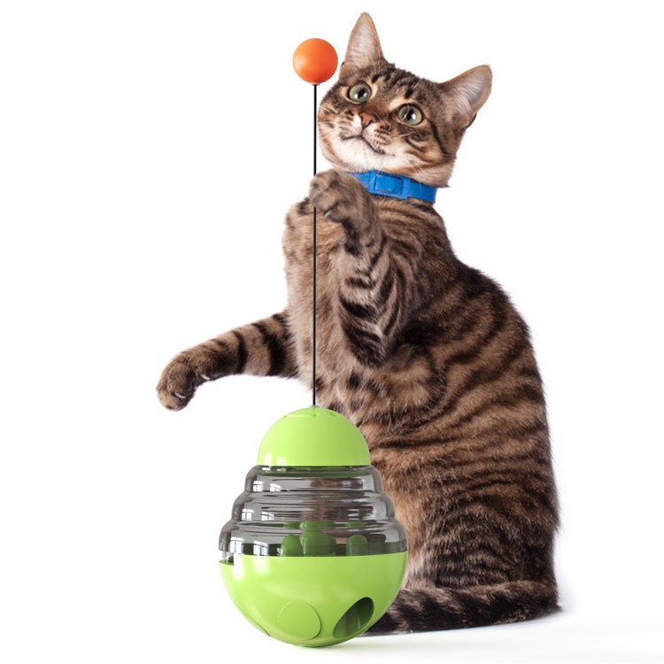 Pet Products Turntable Tumbler Cat Food Dispenser Interactive Toy cat