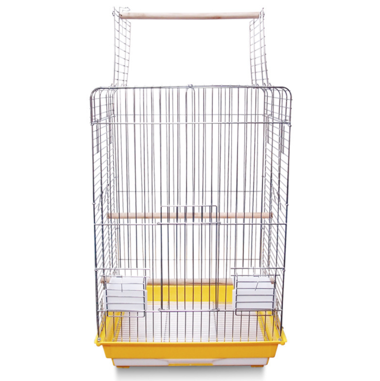 Factory Supply Galvanized Iron Metal Stainless Steel Big Bird Cage Electroplating Brass Parrot Canary Flight Bird cage