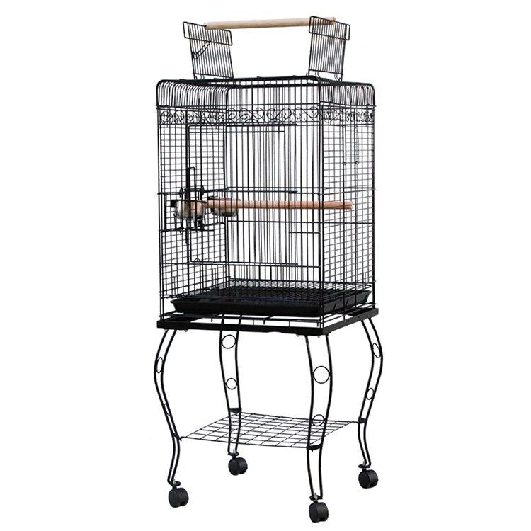 Chinese Manufacturer Cage Hanging Luxury Breeding Cages for Birds With Plastic Trays and Top Play Cage