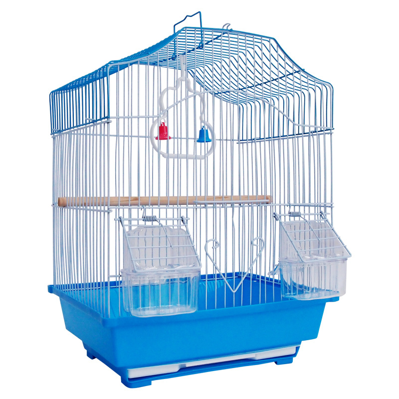 Outdoor fashion eco-friendly metal pet canary breeding bird cage handle design cages used for birds pet cages