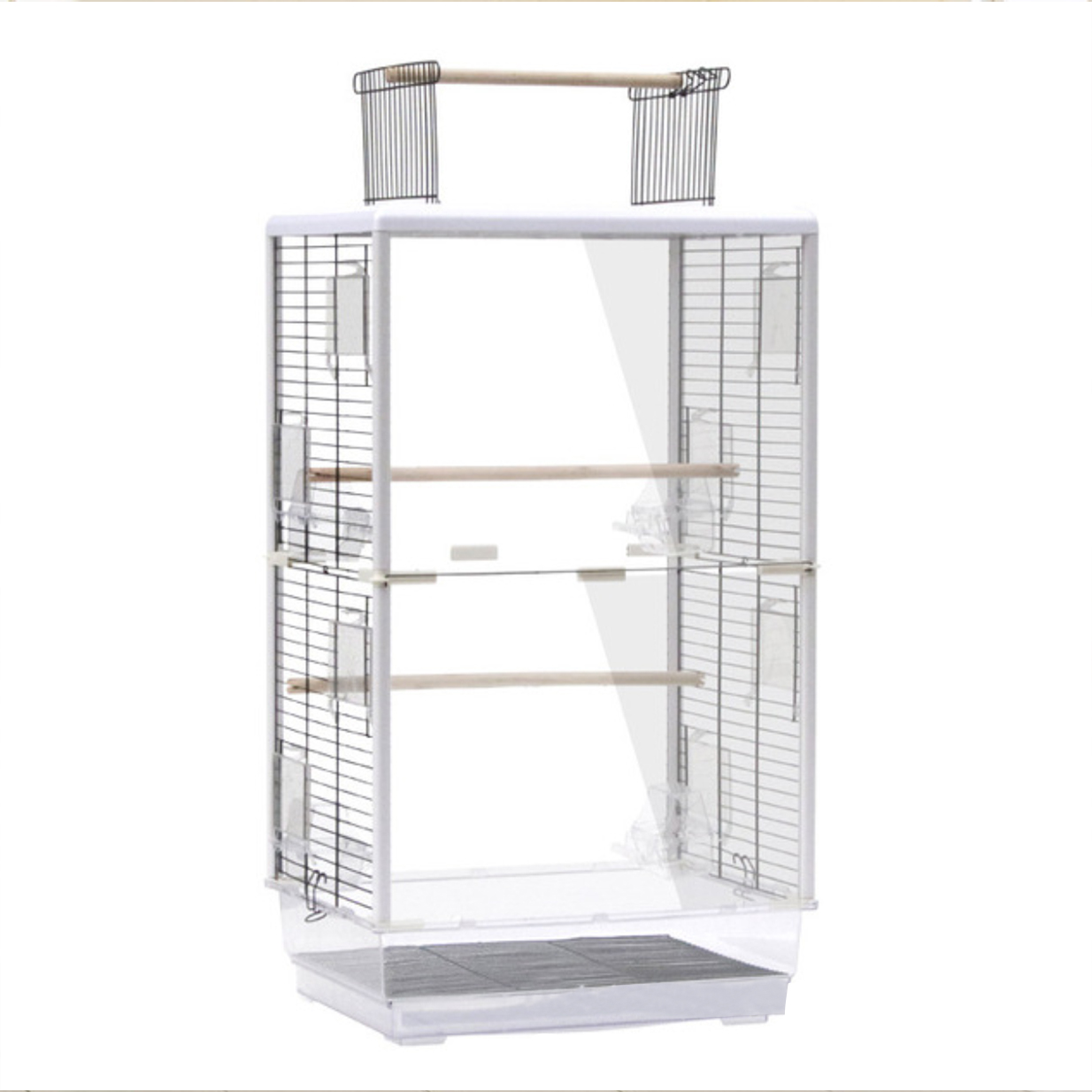 Luxury bird cage accessories bird breeding cage Low-carbon steel with stand large space fancy big bird cage
