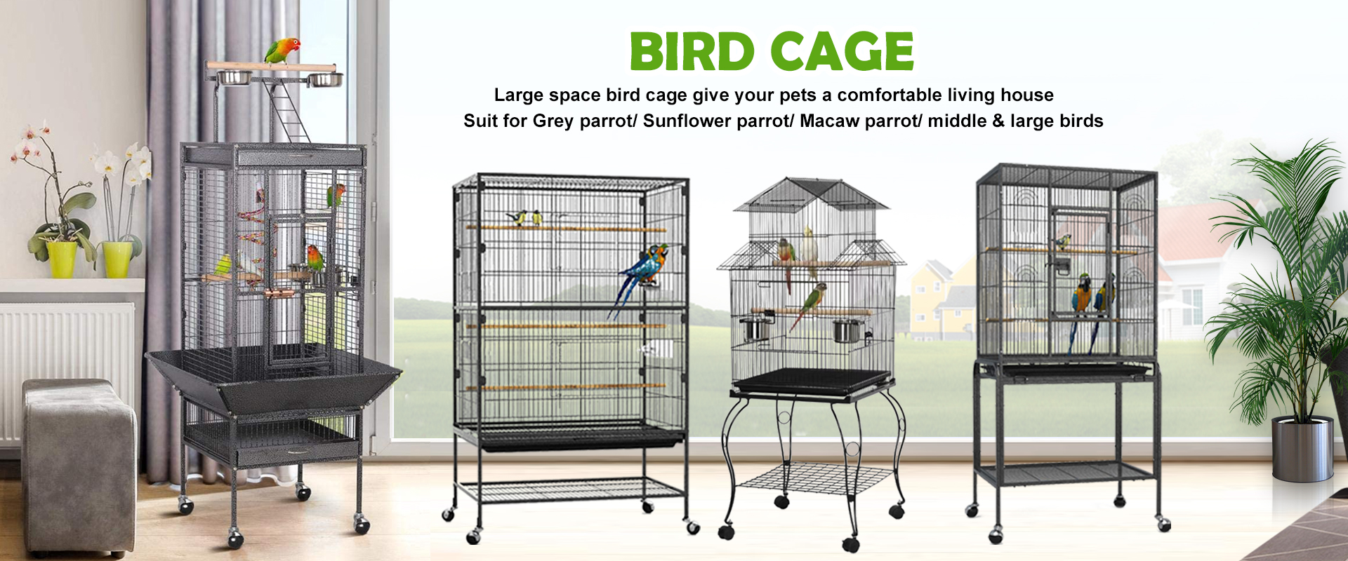 large bird cage